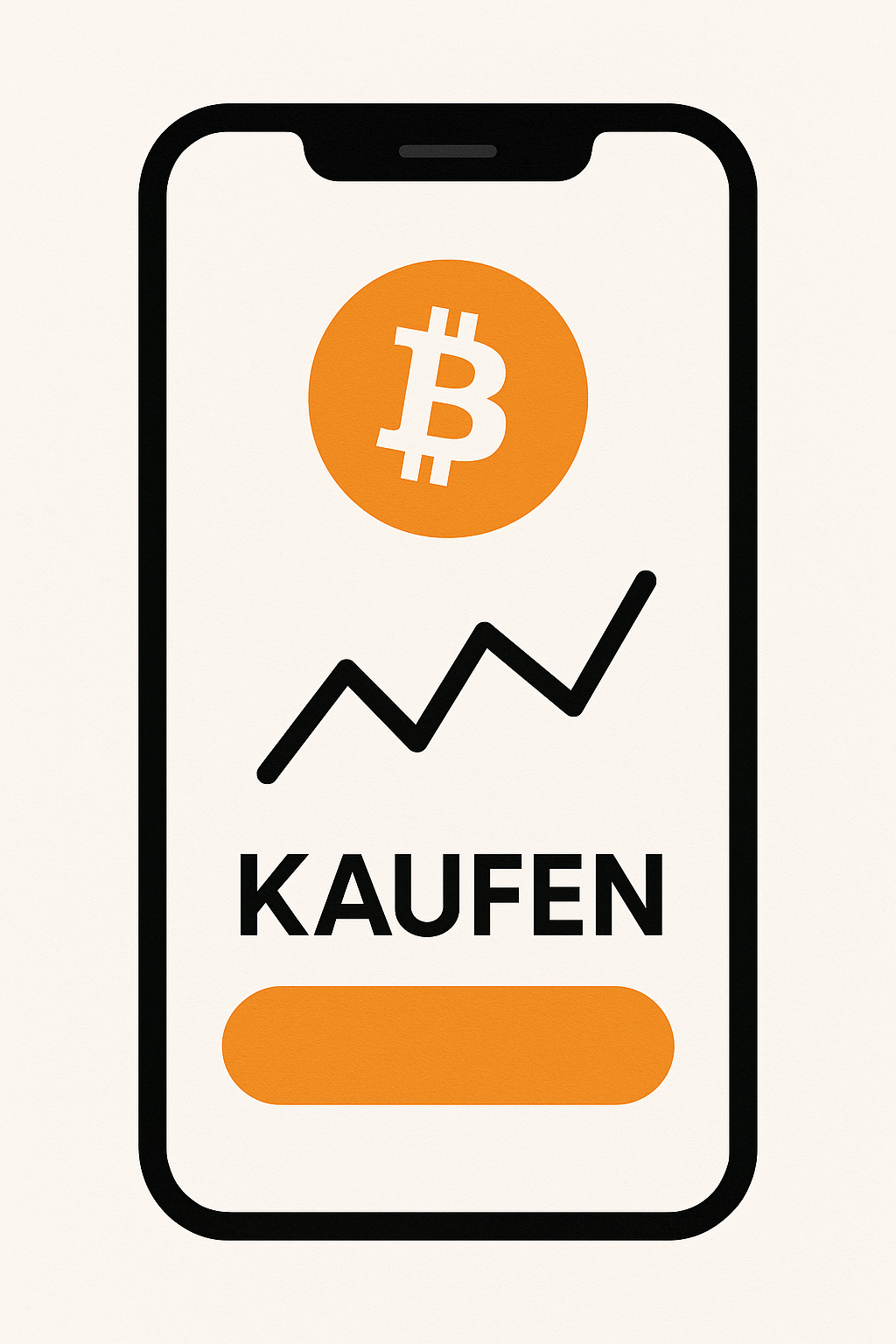 Bitcoin Börse auf einem Smartphone